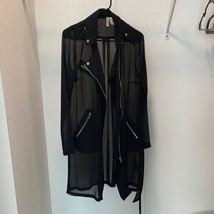 H&M Black Sheer Jacket